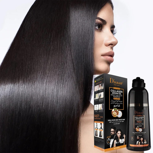 SHAMPO ANTI-CANA NEGRO CON COLAGENO Y ACEITE ARGAN