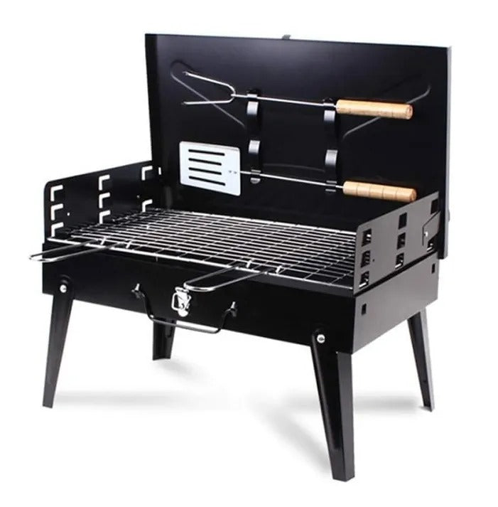 BBQ PORTATIL CON UTENCILIOS