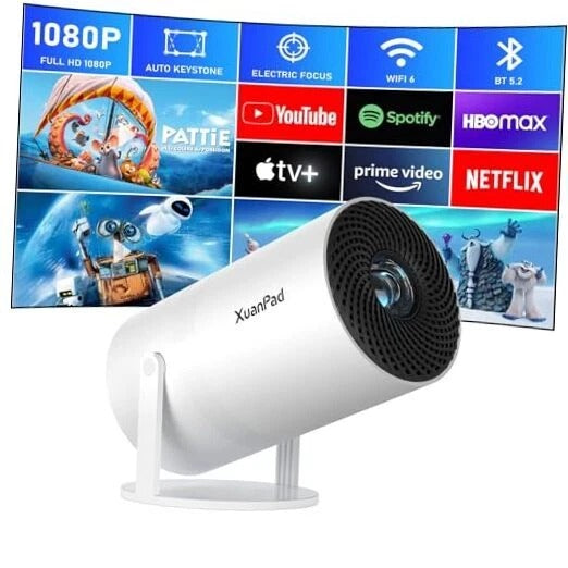 (PROYECTOR ULTRA HD SISTEMA ANDROID MOD PEQUEÑO MD-12600)