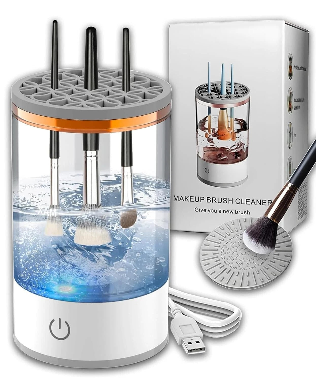 MÁQUINA LIMPIADORA DE BROCHAS DE MAQUILLAJE