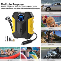 COMPRESOR DE AIRE DIGITAL PARA COCHE AUTO BOMBA INFLADORA PORTÁTIL