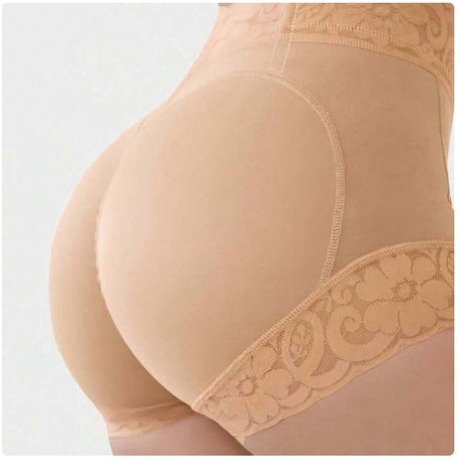 SHORT FAJA LEVANTA COLA BEIGE