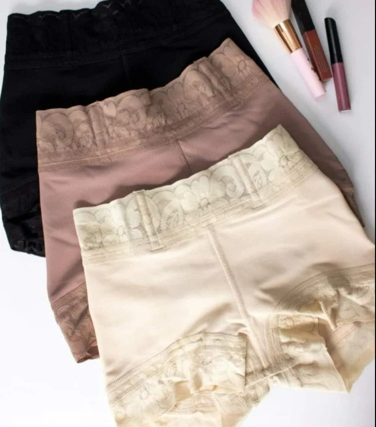SHORT FAJA LEVANTA COLA BEIGE